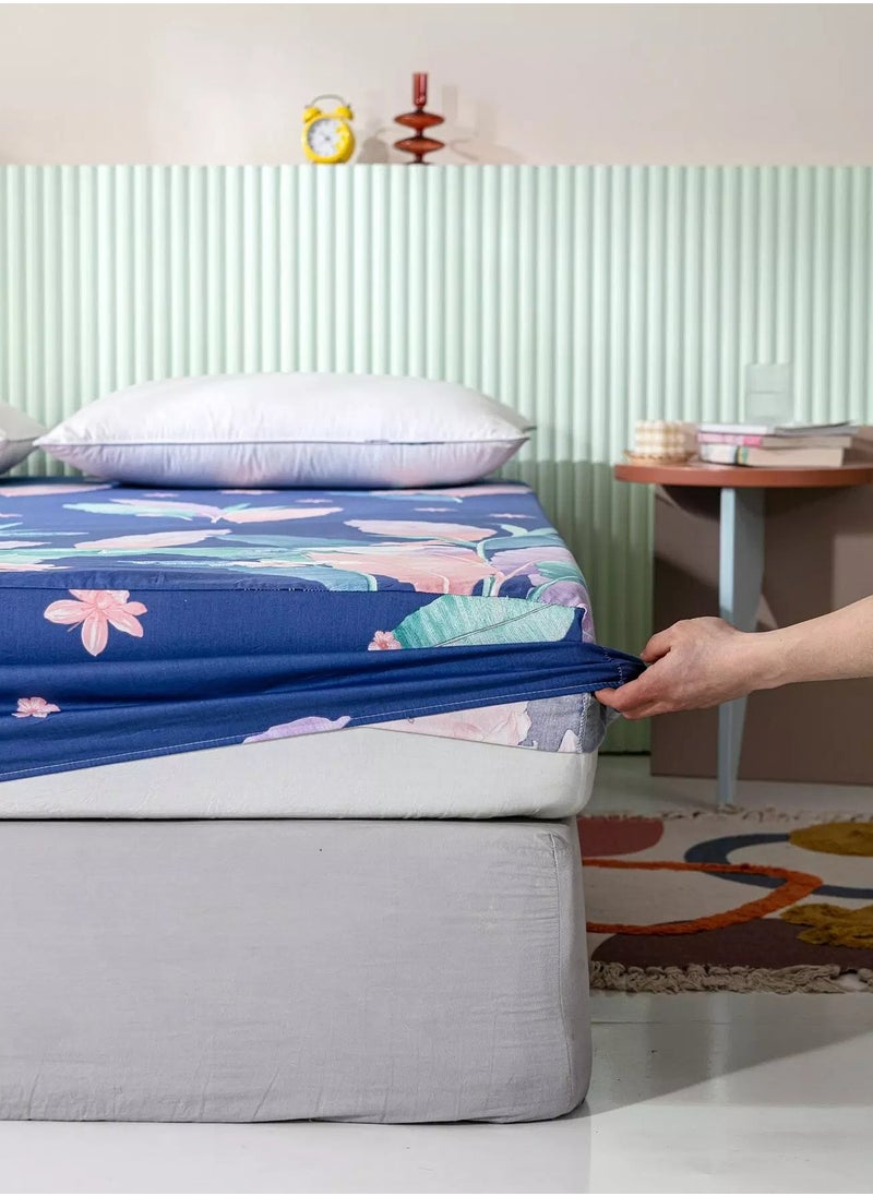 Generic Plant Print Fitted Sheet  - Image 2