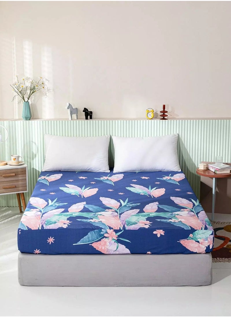 Generic Plant Print Fitted Sheet  - Image 1