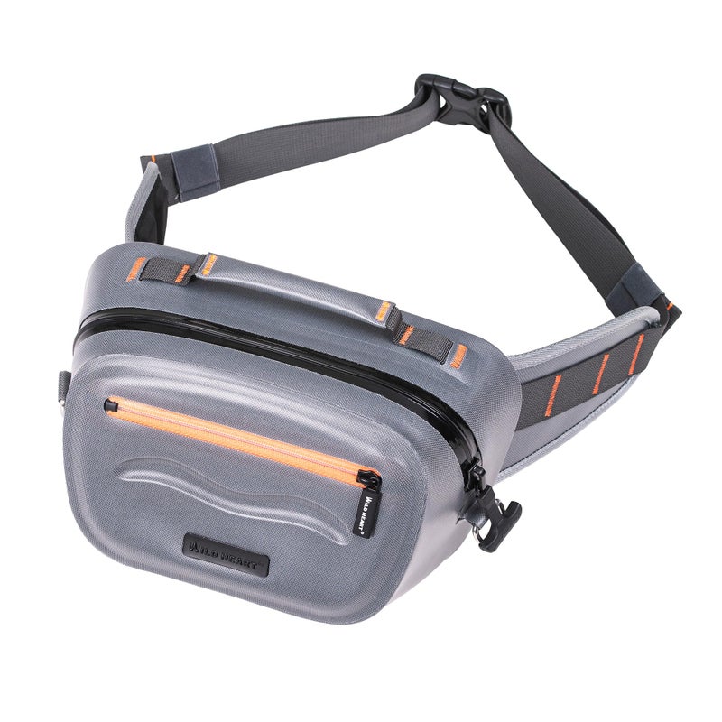 WILD HEART Airtight Waterproof Waist Bag Luya Bag 3D Dimension Shape Case 36L TPU Material for Outdoor Kayaking Rafting Boating Swimming Camping Hiking Beach Fishing Grey - Image 2