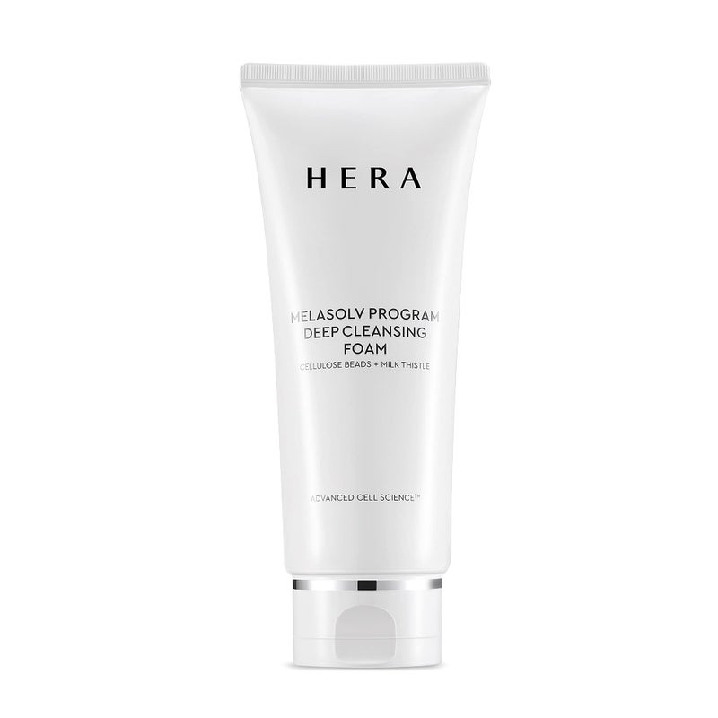 HERA Foaming Facial Cleanser  Professional Deep Cleansing Foam with Cellulose Beads and Milk Thistle  Antioxidant and Hydrating Foam Cleanser  For Bright and Soft Skin  66 Ounce by Amorepacific