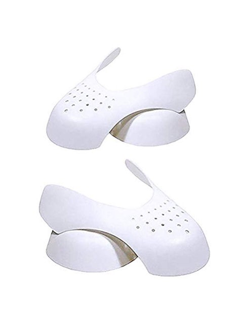 2 Pairs Sneaker Shields Protector Against Shoe Creases，Shoe Shield Sneaker Shield for Running Casual Shoes Prevent Front Creases Improve Folds,Anti-wrinkle Shoes Shields Protector