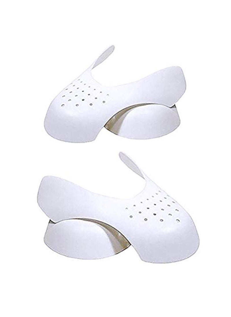2 Pairs Sneaker Shields Protector Against Shoe Creases，Shoe Shield Sneaker Shield for Running Casual Shoes Prevent Front Creases Improve Folds,Anti-wrinkle Shoes Shields Protector