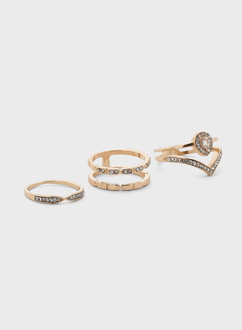 CALL IT SPRING Ambber Multipack Ring - Image 1