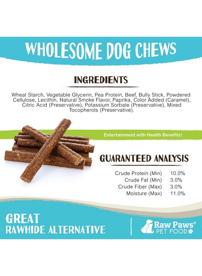Raw Paws Alternative Soft Bully Sticks for Dogs, 6-inch, 15-ct - Made in USA - Dog Chews Rawhide Free - Soft Dog Chews for Senior Dogs - Rawhide Free Treats - Puppy Teething - Image 3