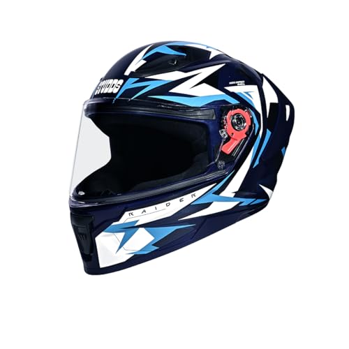 STUDDS Raider Skulpt ISI Certified Full Face Helmet for Men and Women with Spoilor and Clear Visor - Image 1