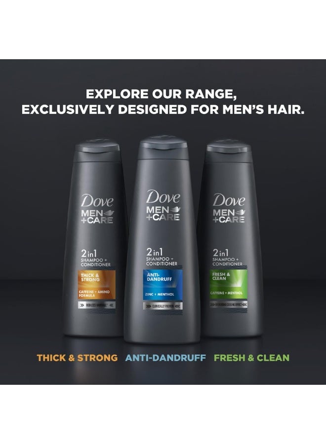 Dove Men+Care Anti Dandruff 2in1 Shampoo+Conditioner, 340 ml - Image 5