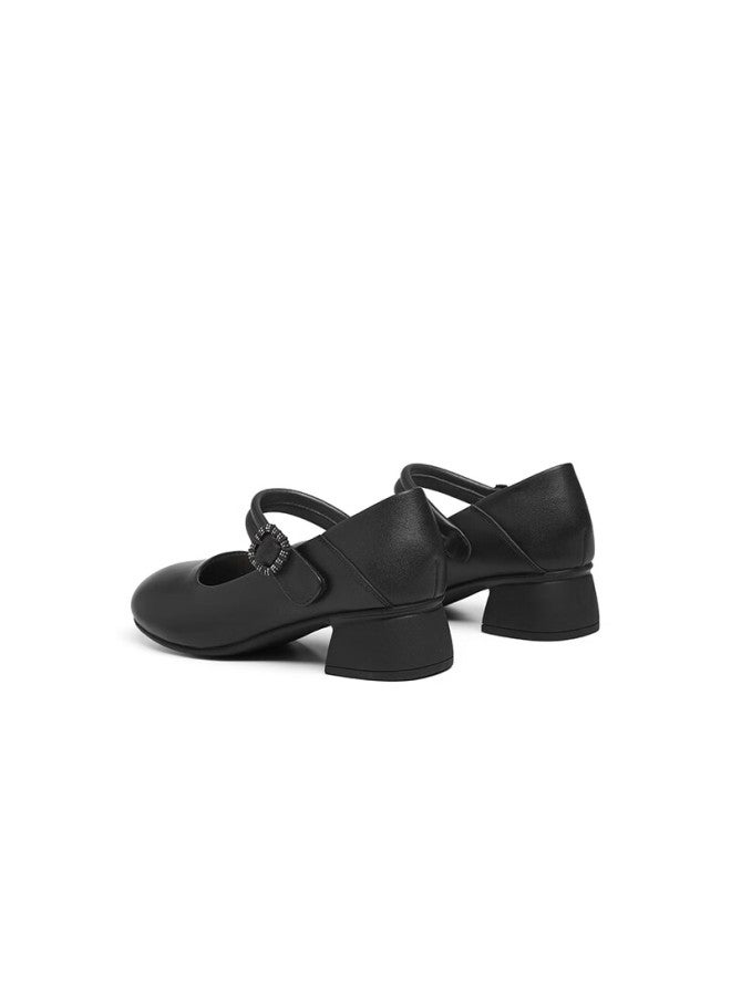 RED DRAGONFLY Red Dragonfly Low-heeled Single Shoes 2025 Spring Women's Shoes Mary Jane Chunky Heel Comfortable Women's Shoes Wjb158061 Black Size 36 - Image 5
