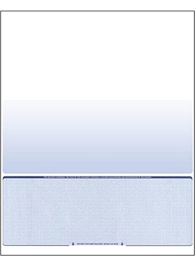 500 Blank Check Stock Computer Laser Checks Check On Bottom Blue Diamond