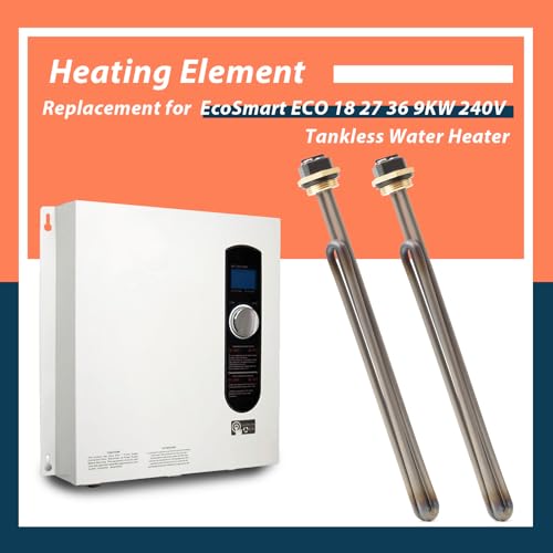 Lisnhlin Titanium HE 90240 Heating Element Replacement for EcoSmart ECO 18 27 36 9KW 240V Tankless Water Heater Element Parts Replaces He 80240 RC04709024S SGB-2903 HA-P004 HA-P005, 2PCS Screw-In - Image 3