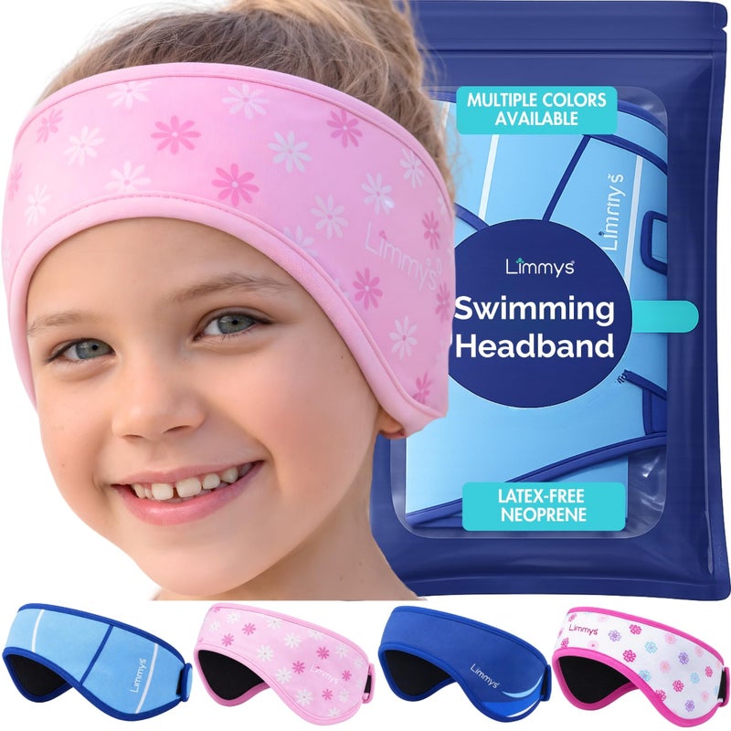 Limmys Swimming Headband for Kids & Adults â€“ Doctor-Inspired Ear Protection, Reinforced Elastic Neoprene Band, Latex-Free Child-Safe Materials, Non-Slip Comfort, Holds Earplugs Securely - Image 1