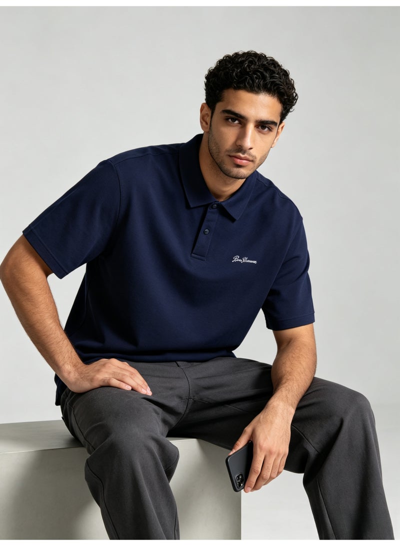 بين شيرمان Ben Sherman Men’s Navy Plain Embroidered Short Sleeve Polo Shirt - Image 4