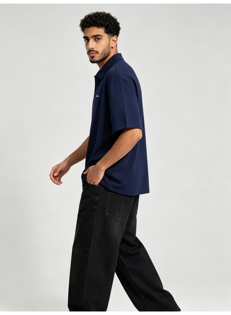 بين شيرمان Ben Sherman Men’s Navy Plain Embroidered Short Sleeve Polo Shirt - Image 5