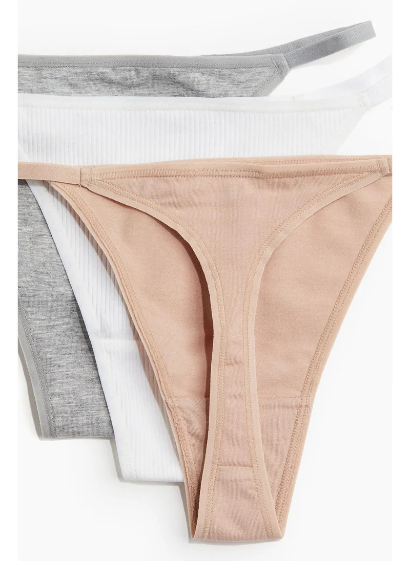 H&M 3-pack cotton tanga thong briefs