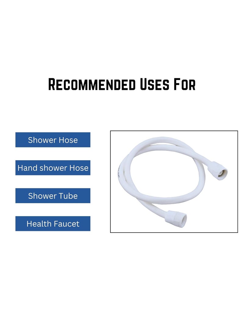 KINIK KINIK PVC 1 Meter Flexible Shower Hose Handshower Hose Shower Tube and Health Faucet Tube for Bathroom  - Image 3