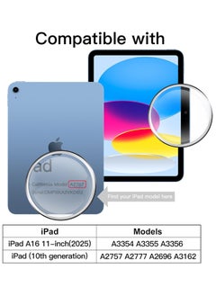 Generic Screen Protector Compatible with iPad 10th Generation 10.9 Inch, iPad 10 (2022 Released)  / iPad 11th Generation (A16) 10.9 Inch 2025 Tempered Glass Film 2.5D Edge HD Clarity Apple Pencil Compatible  - Image 2