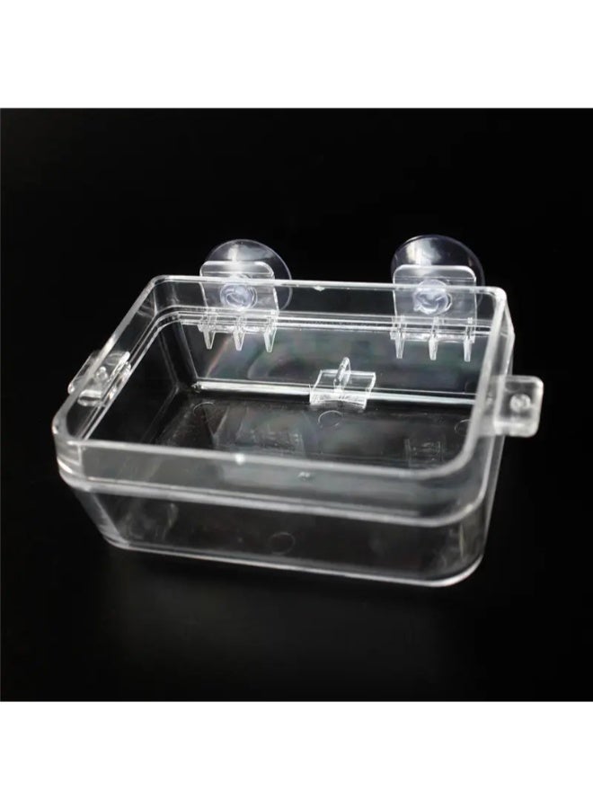 NomoyPet وعاء طعام وماء بلاستيكي شفاف من Nomoypet 2 في 1 للزواحف، وعاء تغذية مضاد للهروب من الديدان، للسلاحف، والوزغ، والثعابين، والحرباء - Image 2