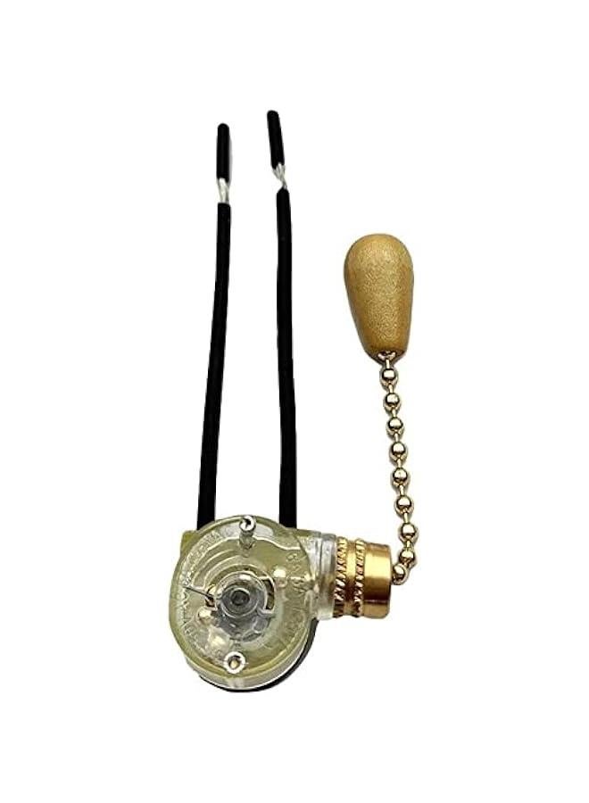 Loquat 4pcs Ceiling Fan Switch On-Off Switch Wall Lights Pull Chain Switch Control Replacement On-Off with Pull Chain 3A/220V-250V Cord Switch - Image 5