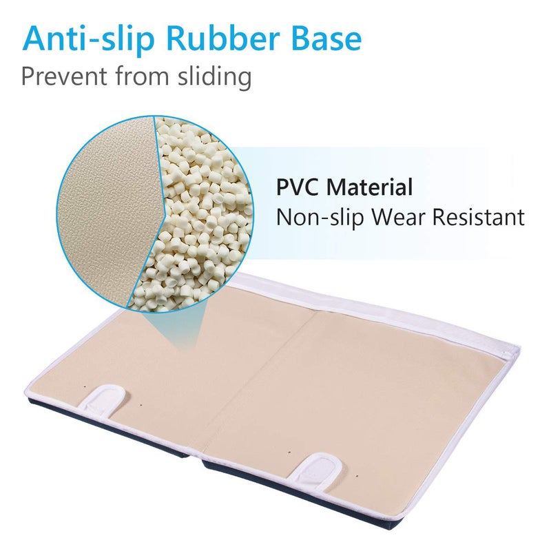 GameXcel Baby Bath Kneeler and Elbow Rest -1.5" Thick Kneeling Pad with Toy Organizer - Large Safty Kneeler Mat for Tub Bathing and Bathroom Time - Detachable and Foldable Child Bath Tub Mat - Royal Blue - Image 4