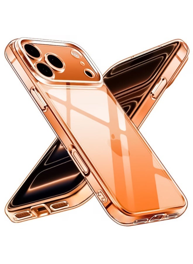 جراب iPhone 17 Pro شفاف تماماً، مقاوم للاصفرار بمقدار 3 أضعاف ومصنوع من مادة TPU عالية الجودة، حماية من السقوط بمعايير عسكرية (حتى 15 قدماً)، تصميم نحيف وشفاف مناسب للرجال والنساء، مقاس 6.3 بوصة. - Image 1