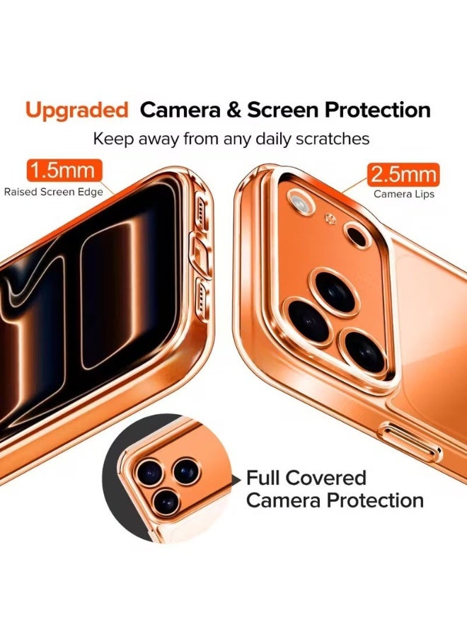 جراب iPhone 17 Pro شفاف تماماً، مقاوم للاصفرار بمقدار 3 أضعاف ومصنوع من مادة TPU عالية الجودة، حماية من السقوط بمعايير عسكرية (حتى 15 قدماً)، تصميم نحيف وشفاف مناسب للرجال والنساء، مقاس 6.3 بوصة. - Image 5