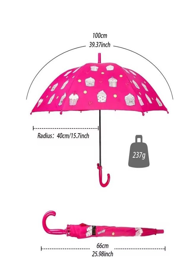 Mega Tree Kids Colour-Changing Umbrella, Cupcake Car and Alien Designs, Safe Construction with 8 Ribs, Magical, Waterproof, Windproof, Lightweight (Blue car) - Image 5