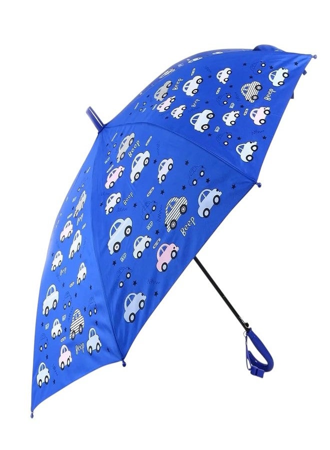 Mega Tree Kids Colour-Changing Umbrella, Cupcake Car and Alien Designs, Safe Construction with 8 Ribs, Magical, Waterproof, Windproof, Lightweight (Blue car) - Image 2