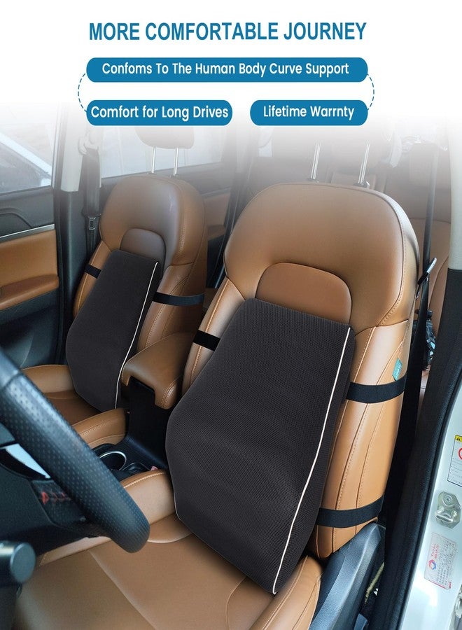 Keemall Lumbar Pillow Back Cushion Inflatable - Lumbar Support for Back Rest Office Chair Car Seat Travel and Home Ergonomic Design Lower Back Pain Relief (Black) - Image 5