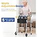 Agrish Folding Narrow Walker for Seniors Width Height Adjustable Walker with Bag Lightweight Standard Walker for Elderly Walkers for Seniors Disabled Bariatric - Image 4