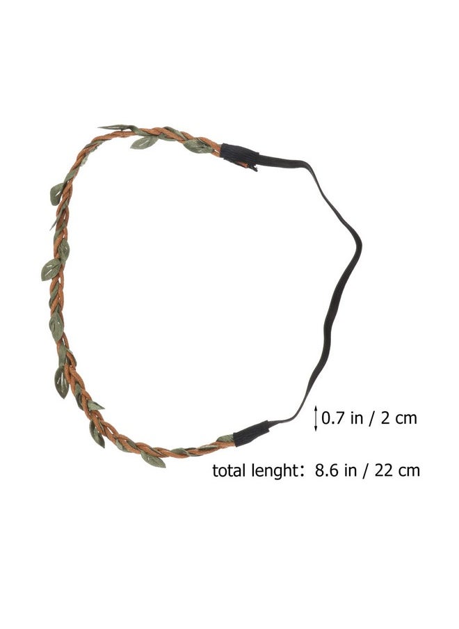 Beaupretty Eaupretty 10Pcs Diy Flower Crown Leaf Wreath Rattan Headpieces Halo Wreath Headband For Girls Women  - Image 3