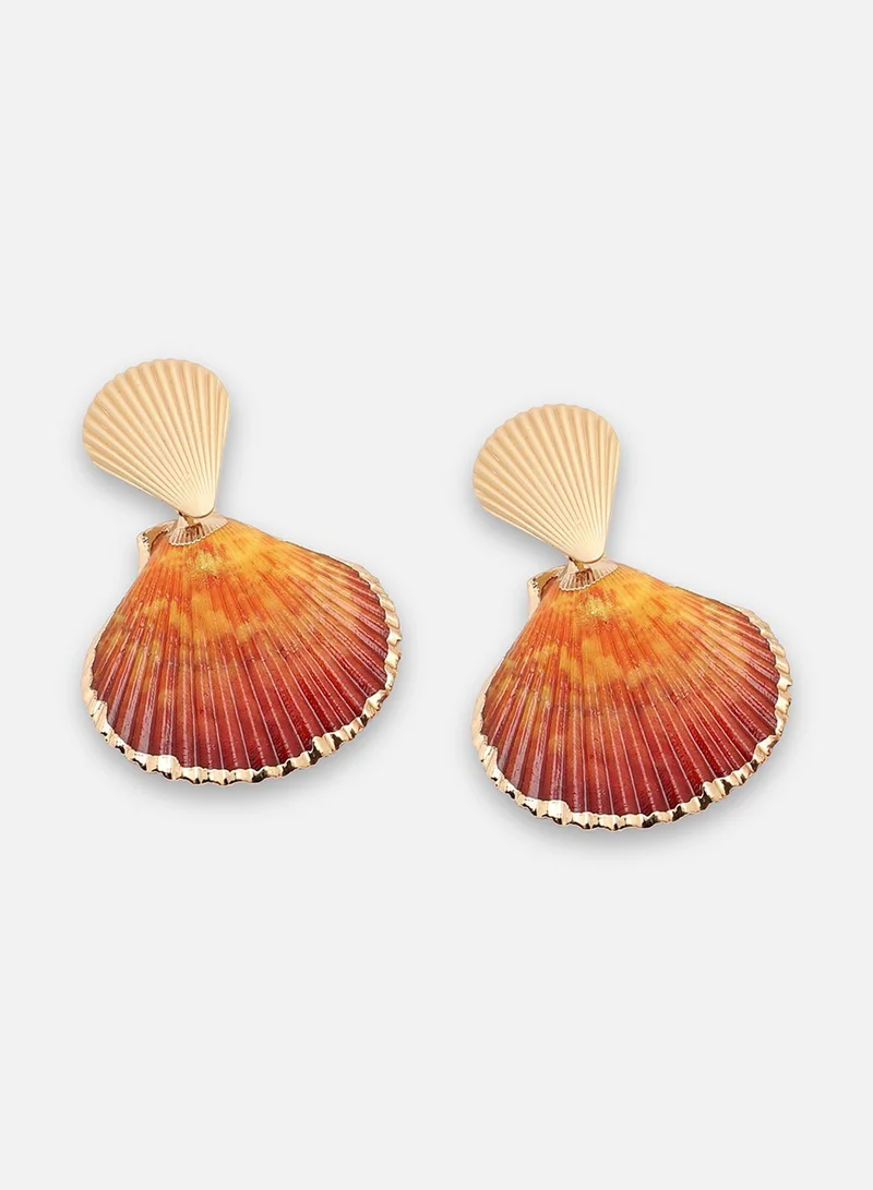 سوهي حلق مصمم للحفلات مطلي بالذهب