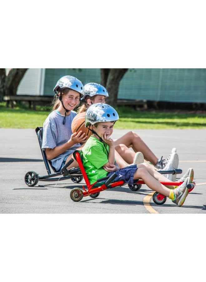 Ezyroller Classic Ride On Go Kart for Kids - Durable Lime Green Outdoor Drift Racer with Hand Brakes and Extendable Foot Bar - Image 3