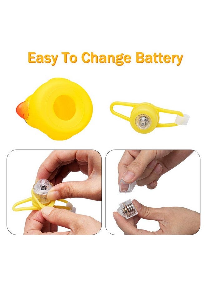 wonuu Rubber Duck Car Ornaments, Squeeze Duck Dashboard Decorations Bicycle Decor for Cycling Motorcycle & Bicycle Accessories Decorations (Pineapple-L&G) - Image 4