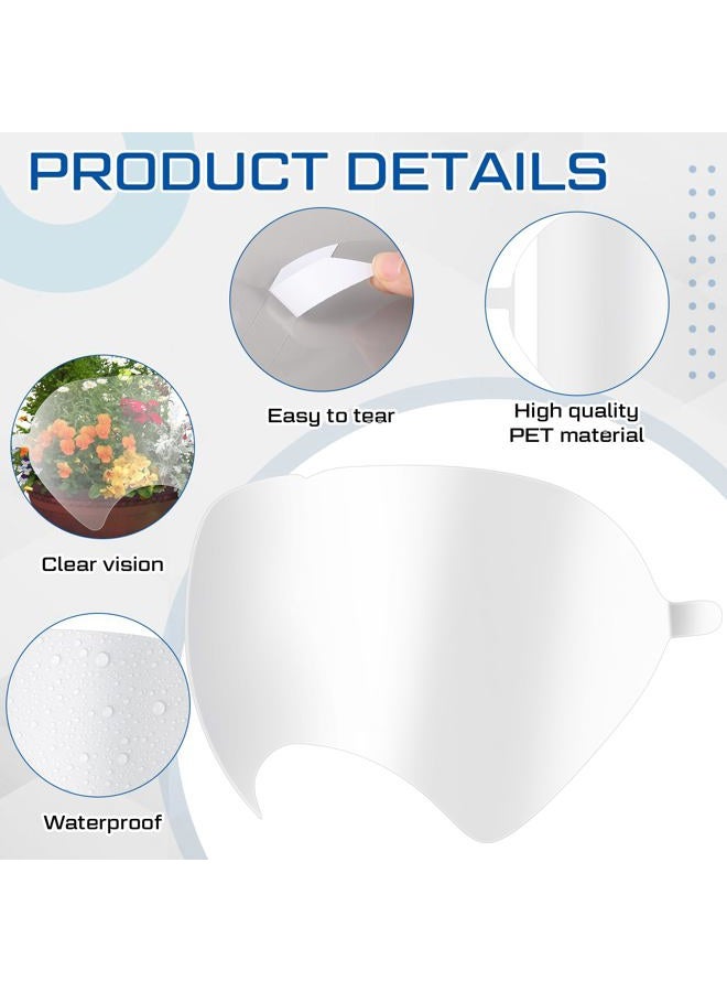 Tellegloww 2 Pcs Replacement Parts Lens Assembly for 6000 Series Full Face Respirator and 20 Pcs Peel off Lens Cover Compatible with 6000, 6700, 6800, 6900 Series Full Face Cover - Image 4