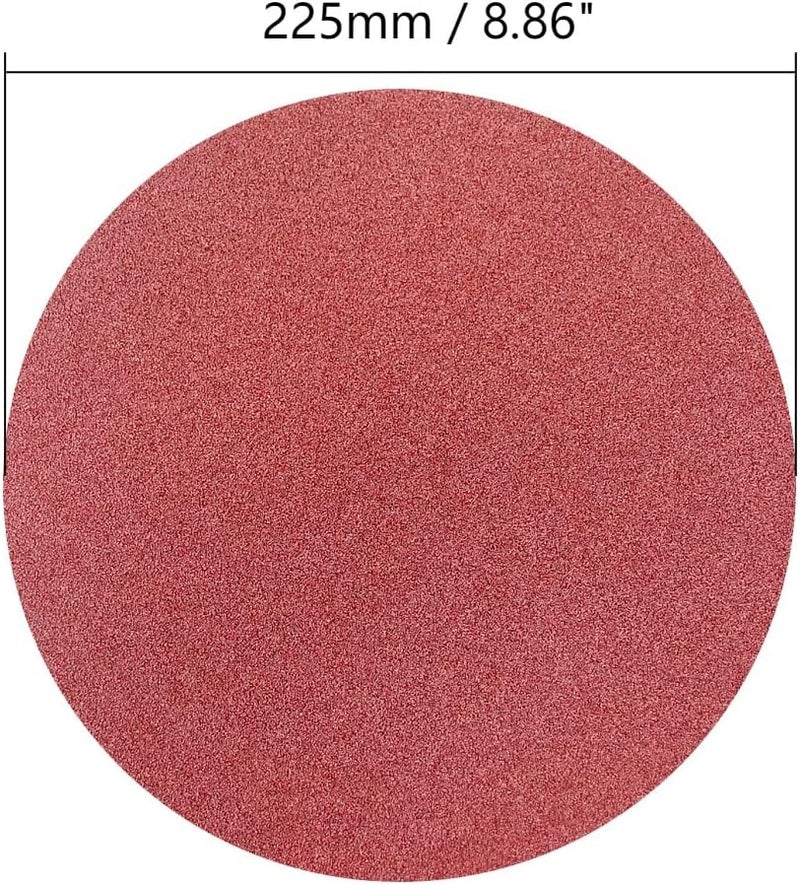 Utoolmart PSA Sanding Discs, 9-inch Self Stick Adhesive Back Sandpaper, 80 Grits No-Hole Aluminum Oxide Sanding Paper, for Random Orbital Sander, Wood, Metal Polishing, 10 Pcs - Image 2