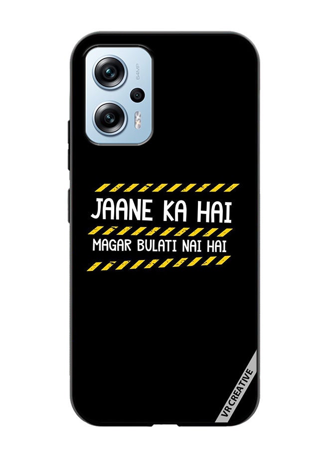 VR CREATIVE Protective Case Cover For Xiaomi Poco X4 GT Jaane Ka Hai Design Multicolour - Image 1