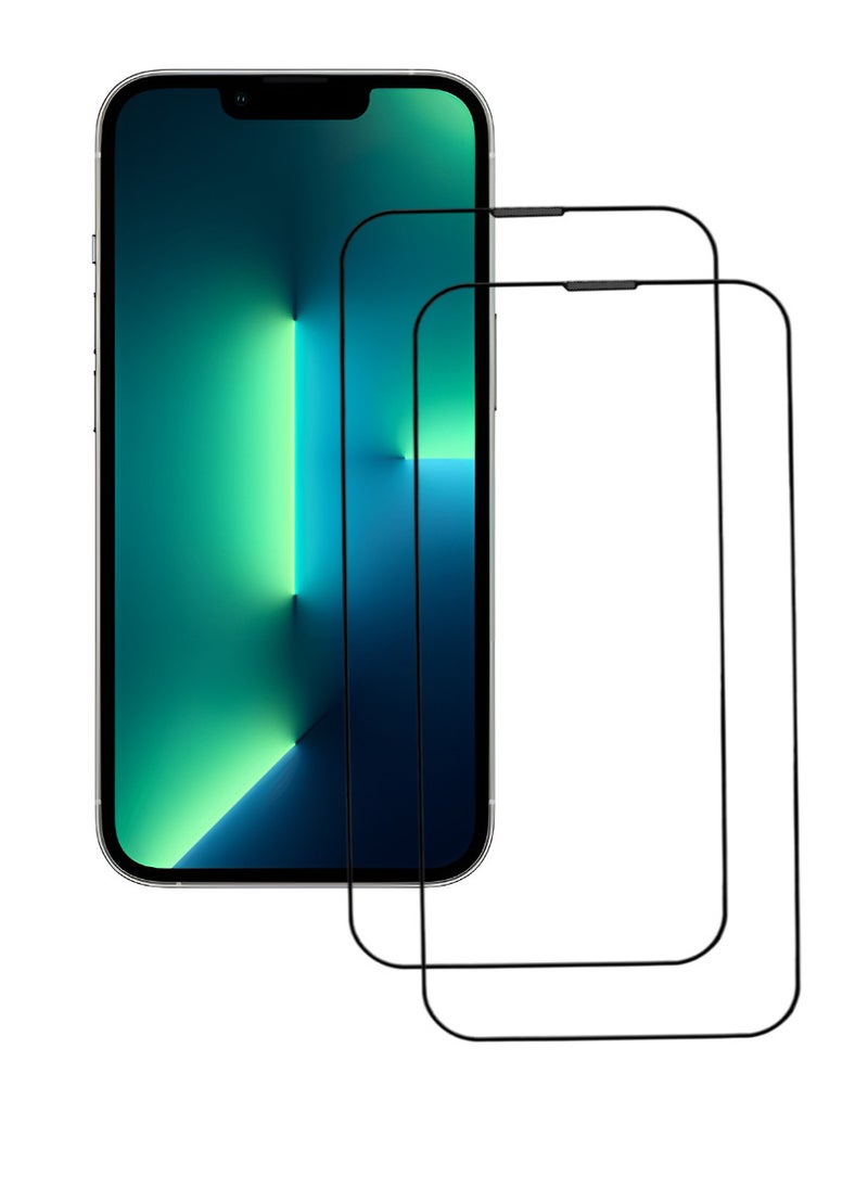 ACLIX 2 Pieces Antistatic ESD Dustproof Premium Quality High Definition Tempered Glass Screen Protector Designed For  iPhone 13 Pro Max - Image 1