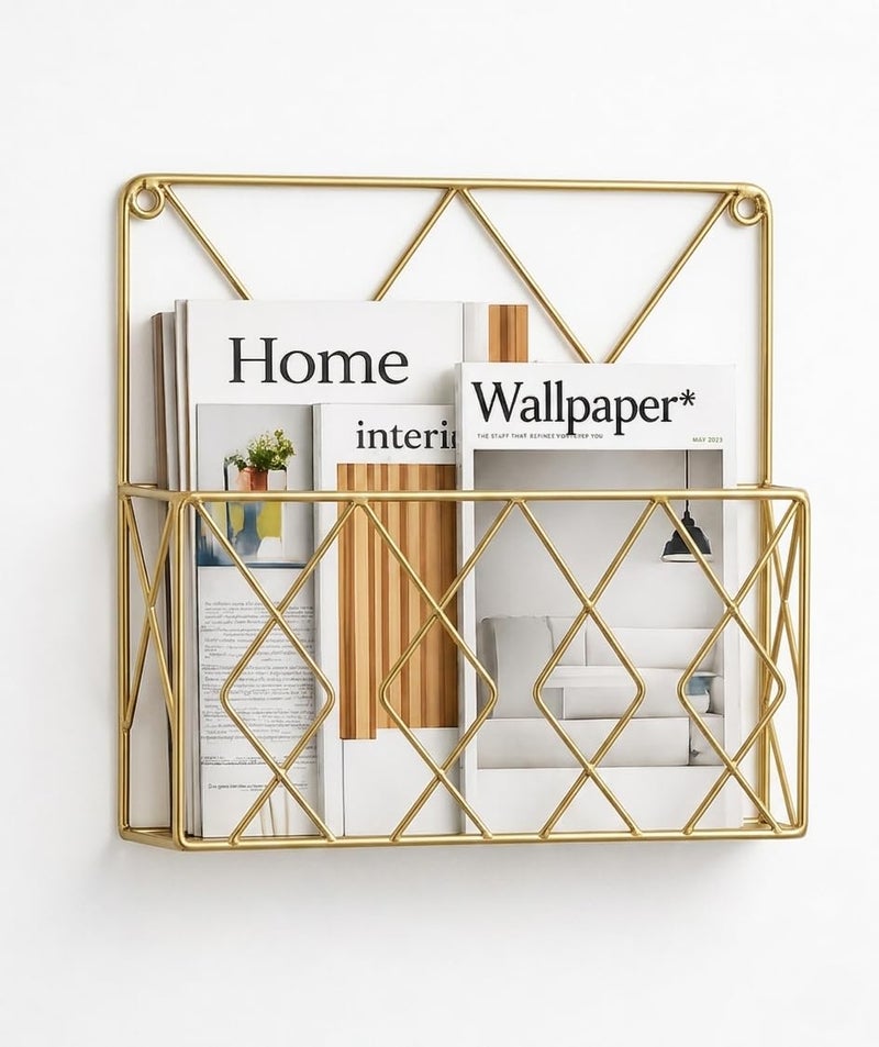 CRAFTCASTLE Wall Decor Hanging File Magazine Holder - Magazine Newspaper Rack - Image 3