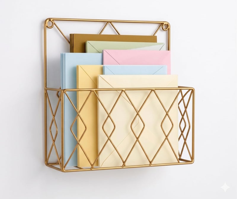 CRAFTCASTLE Wall Decor Hanging File Magazine Holder - Magazine Newspaper Rack - Image 5