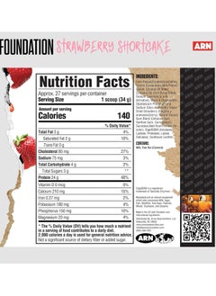 ARN Arms Race Nutrition | ARN | Foundation Whey Protein Blend (25 servings, Strawberry Shortcake)  - Image 5