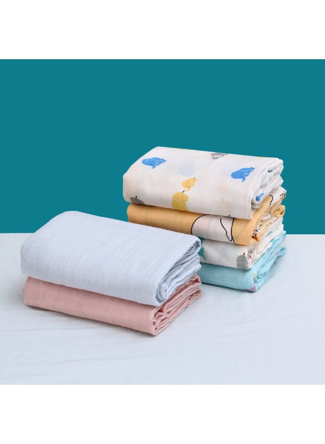 Miracle Baby 3 PCS Set Bamboo Cotton Baby Swaddle Blanket Newborn Blanket wrap Soft Baby Burp Cloth Breathable Baby Blankets for Girls and Boys 120x120cm  - Image 3