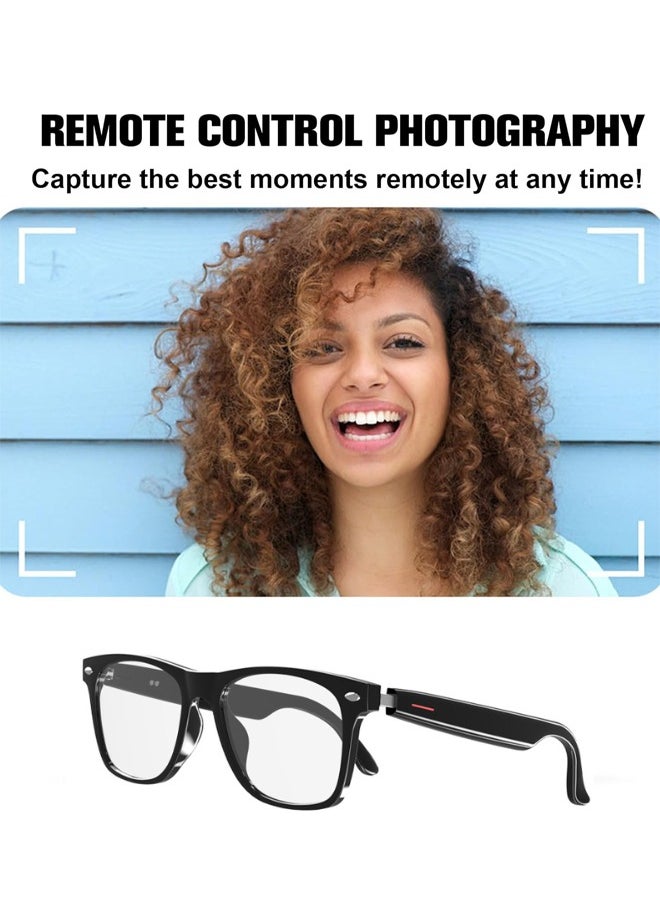 HYUNDAI - AI translation smart bluetooth glasses, real-time multi-language translation glasses, support more than 140 languages, accurate and delay-free translation, suitable for daily life and work, wireless bluetooth range 10-15 meters, 110 mAh battery, talk time 4 hours, standby time 120 hours. Fast charging - Image 1