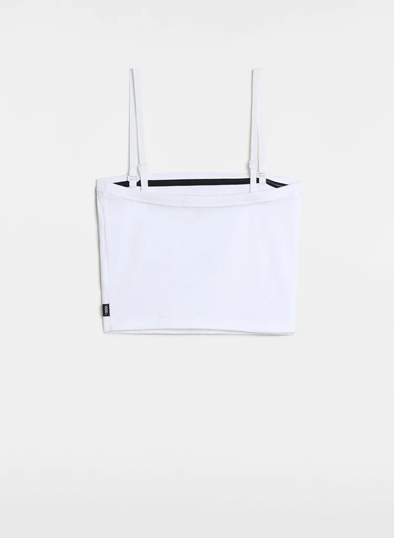 VANS Drew Ribbed Tube Top
