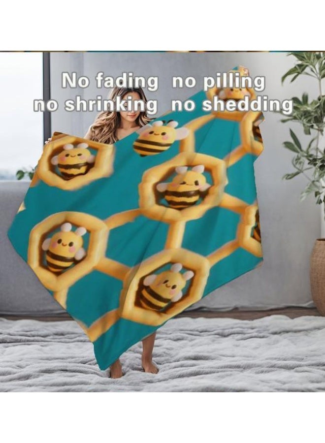 general Baby and children's cartoon flannel thin blanket (warm and comfortable, suitable for sleep, game use) 70cm*100cm - Image 1