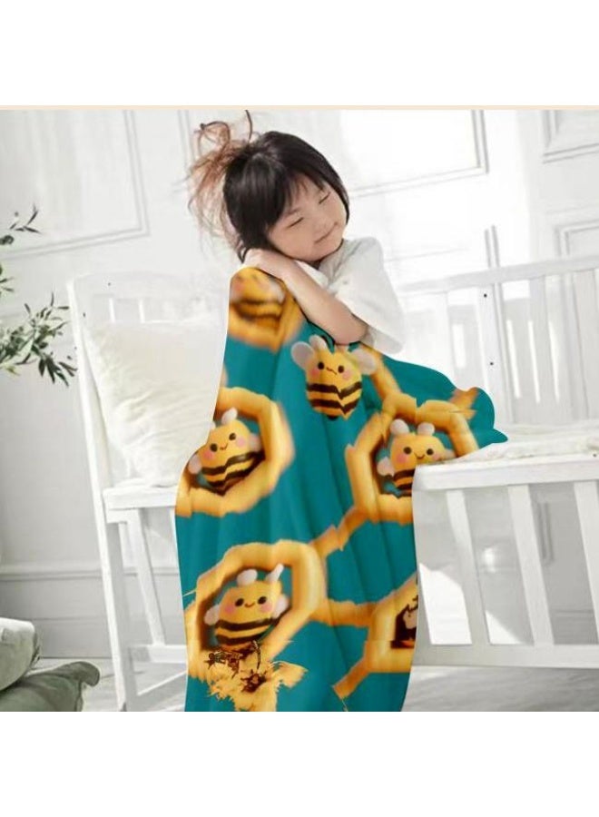 general Baby and children's cartoon flannel thin blanket (warm and comfortable, suitable for sleep, game use) 70cm*100cm - Image 2