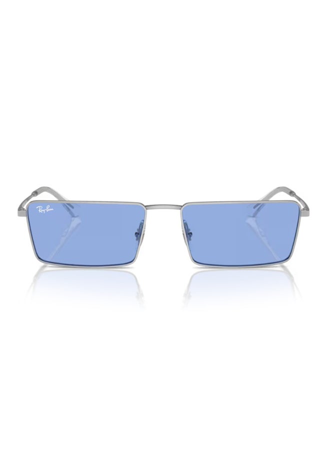 Ray-Ban Women Ray-Ban RB3741 003/80 Women's Rectangular Sunglasses - Lens Size: 56 mm - Image 3