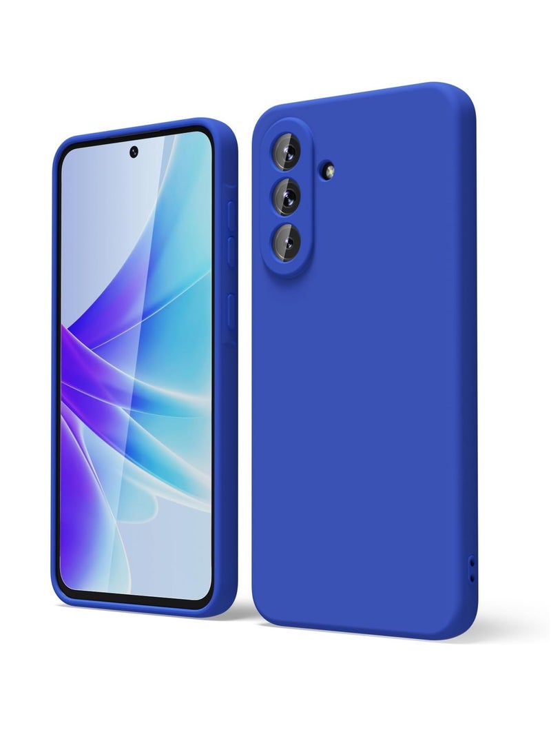MIGOFAST Samsung Galaxy A56 5G Case Silicone Thin Slim Grip Soft Rubber Gel Protective Phone Case for Women Matte Plain Solid Color Aesthetic Cute Girly Case with Camera Cover Royal Blue - Image 1
