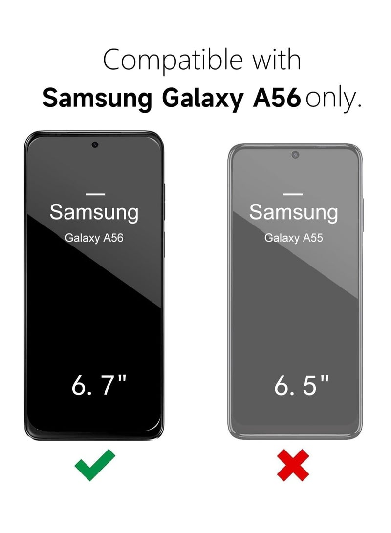 MIGOFAST Samsung Galaxy A56 5G Case Silicone Thin Slim Grip Soft Rubber Gel Protective Phone Case for Women Matte Plain Solid Color Aesthetic Cute Girly Case with Camera Cover Royal Blue - Image 4