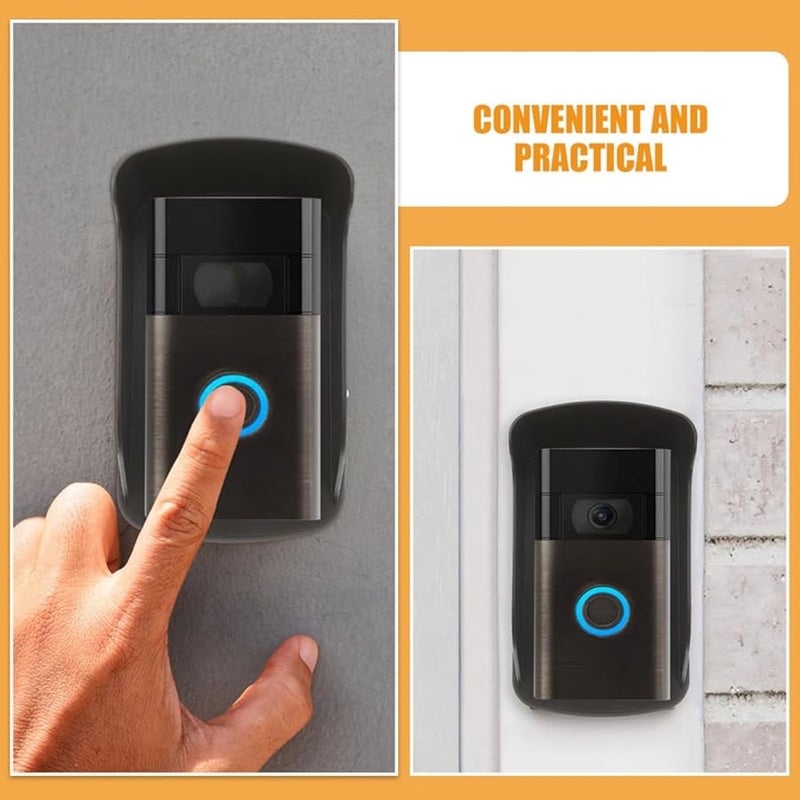 2Pcs Weatherproof Doorbell Rain Cover Easy Install Splash Protector Access Control Machine - Image 4