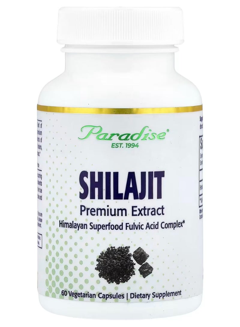 بارادايس هيربس خلاصة الشيلاجيت الممتازة ، 250 ملجم ، 60 كبسولة نباتية