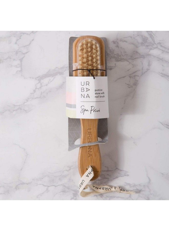 Urbana Spa Prive Home Spa Collection Pumice Stone With Nail Brush - Image 3